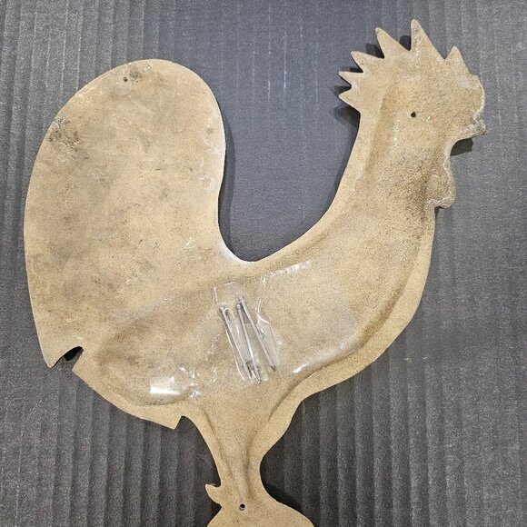 Vintage Solid Brass Rooster Wall Plaque 10" Tall - Picture 5 of 8
